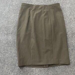 Ann Taylor Skirt Womens 8P Brown Petite Pencil Career Office Workwear Business